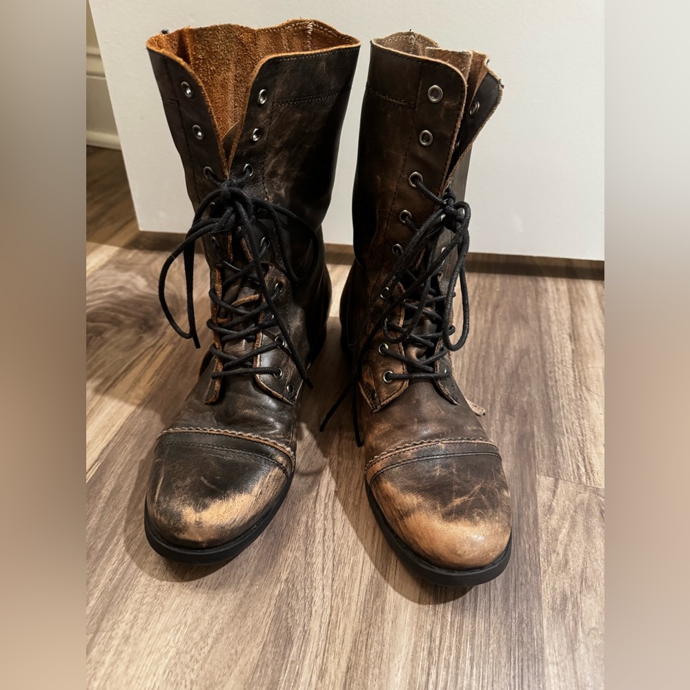 Aldo combat lace up boot